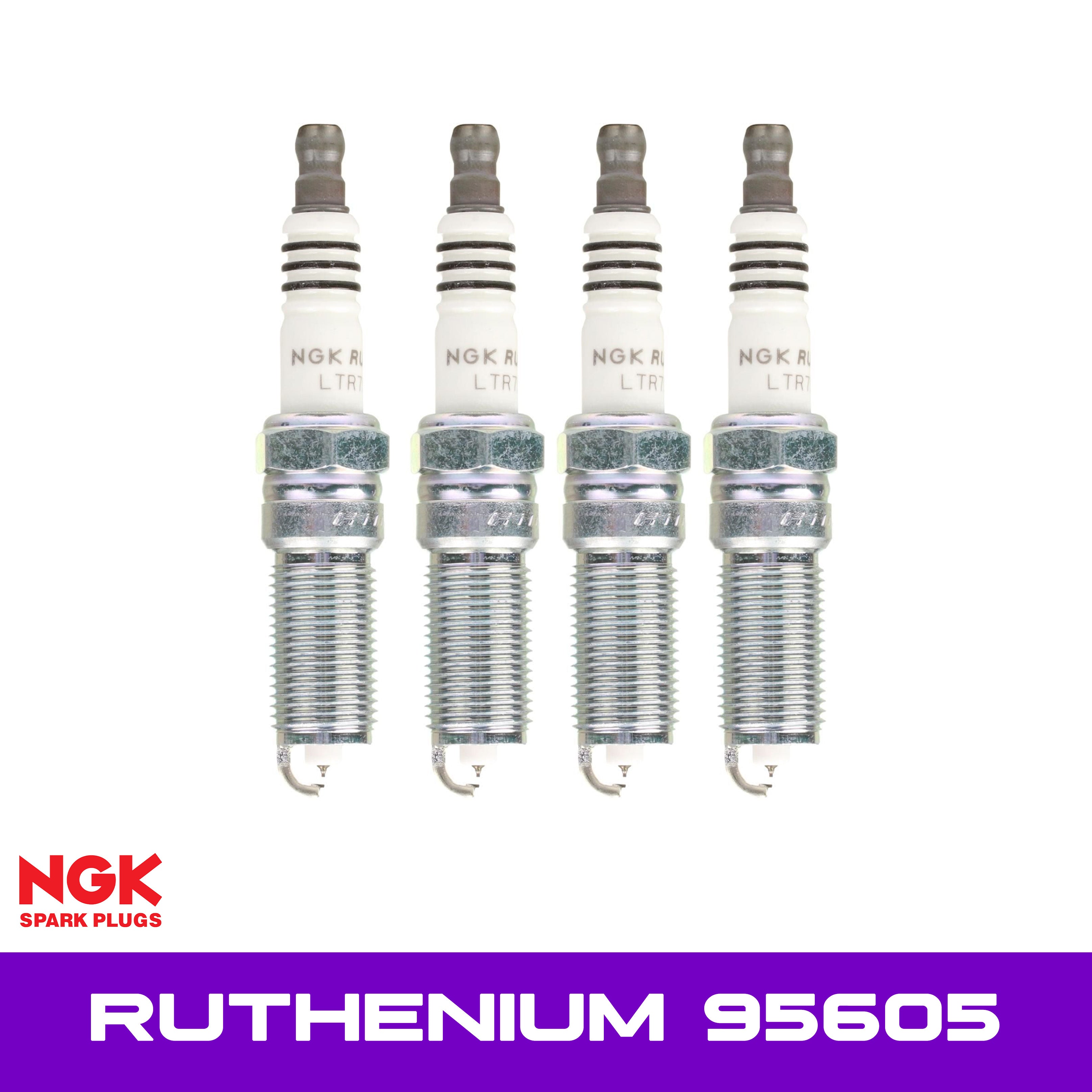 NGK Ruthenium 95605 (-1 Step Colder) Mustang EcoBoost, Mustang GT