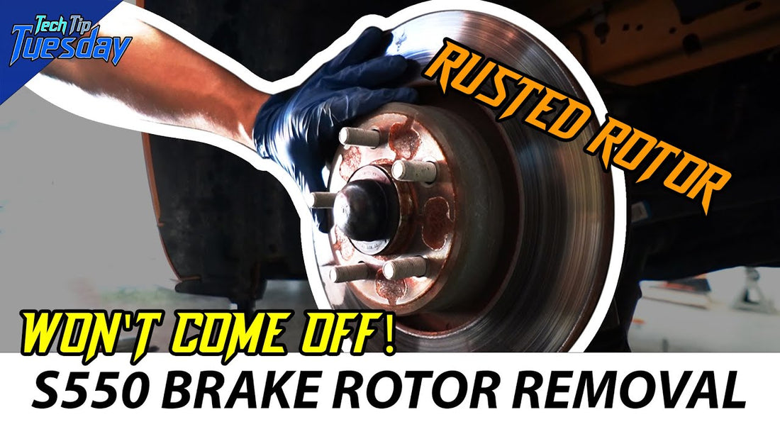 How to Safely Remove your Rusted or Stuck Front Brake Rotors from your 2015+ Ford Mustang S550