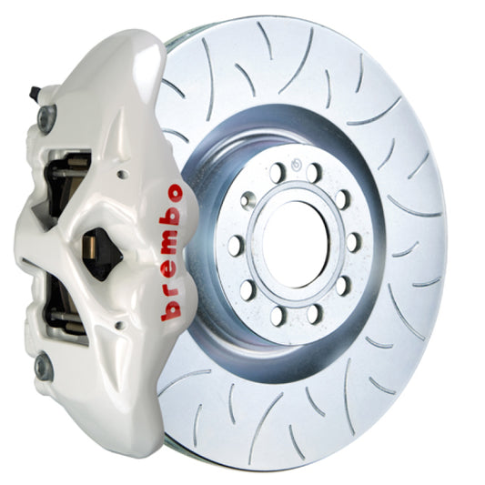 Brembo 15-23 Mustang Front GT BBK 6 Piston Cast 380x34 2pc Rotor Slotted Type3- White