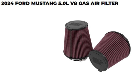 K&N 2024 Ford Mustang / GT 5.0L V8  Drop-In Replacement Air Filter (Pair) S650 Mustang Filters