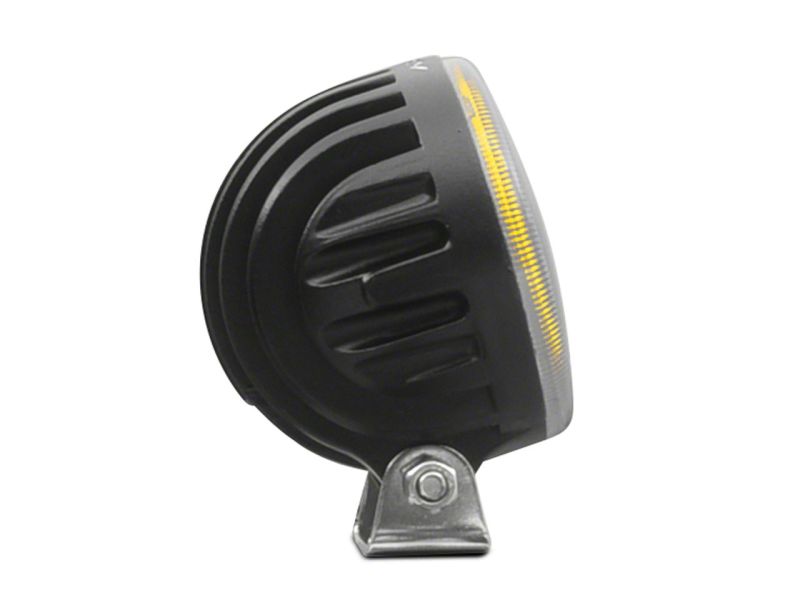 Raxiom Axial 3-In 4-LED Yellow Beam Round Light Flood Beam Universal (Some Adaptation Required)