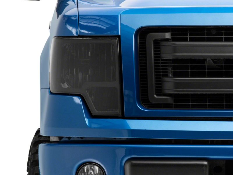 Raxiom 09-14 Ford F-150 Axial OEM Style Rep Faros delanteros - Carcasa cromada - Lente ahumada