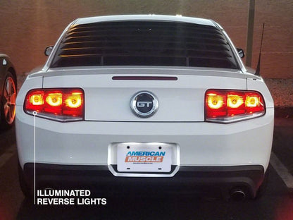 Raxiom 10-12 Ford Mustang Aero Tail Lights- Blk Housing (Smoked Lens)