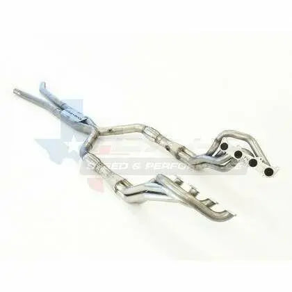 Texas Speed 2015-2023 Mustang GT 5.0L 1-7/8" Long Tube Headers & 3" Off-Road X-Pipe - 304 Stainless Steel