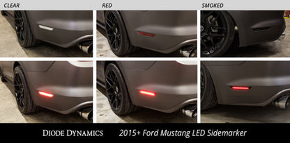 Diode Dynamics 15-21 EU/AU Ford Mustang LED Sidemarkers - Red (Pair)