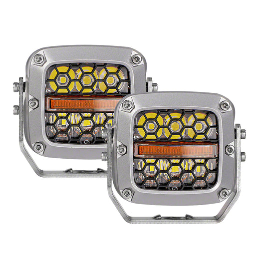 Luces de trabajo LED universales de 4 pulgadas serie Raxiom Axial (es posible que se requiera alguna adaptación)