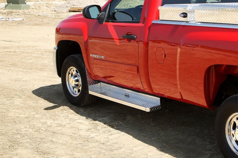 Deezee 15-23 Ford F150/Super Duty Running Board Cab Section Brite-Tread Aluminum