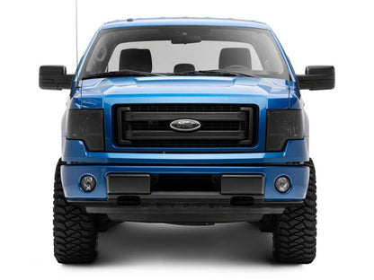 Raxiom 09-14 Ford F-150 Axial OEM Style Rep Faros delanteros - Carcasa cromada - Lente ahumada