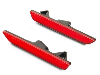 Luces de marcador traseras LED Raxiom 10-14 Ford Mustang Axial Series - Rojo