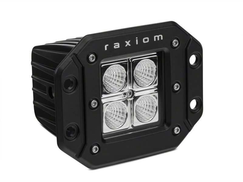 Raxiom 3-In Flush Mount 4-LED Off Road Light Flood Beam Universal (Some Adaptation May Be Required)