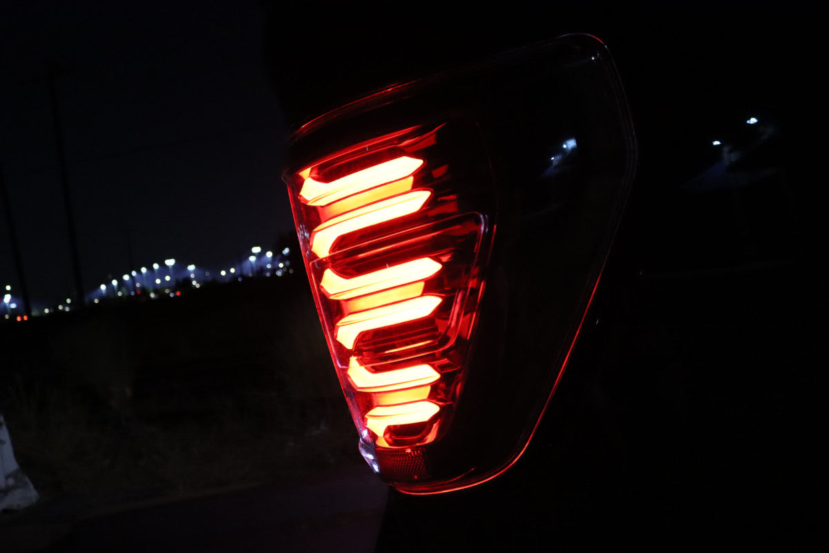 AlphaRex 21-22 Ford F150 LUXX LED Projector Tail Lights - Alpha-Black