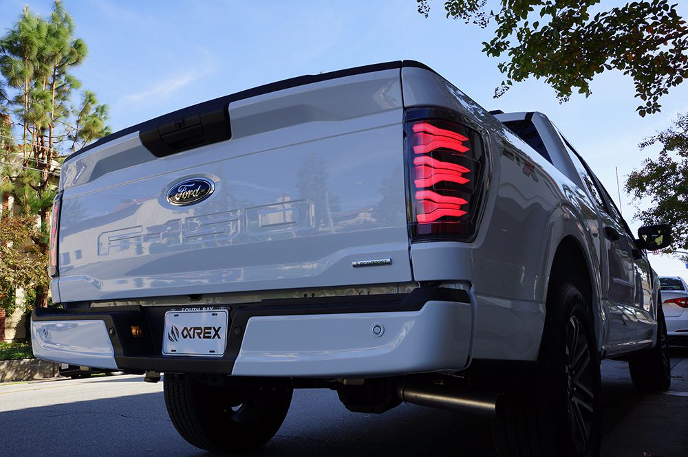 AlphaRex 21-22 Ford F150 LUXX LED Projector Tail Lights - Alpha-Black