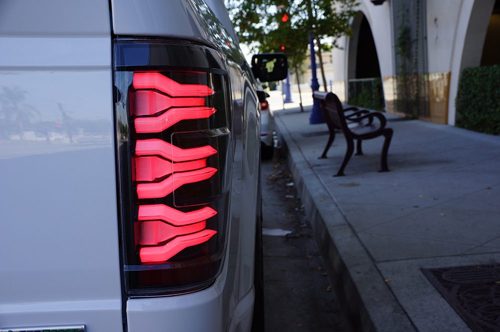 AlphaRex 21-22 Ford F150 LUXX LED Projector Tail Lights - Alpha-Black