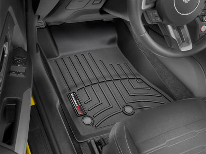 2024 Ford Mustang WeatherTech FloorLiner - Black - Front & Rear