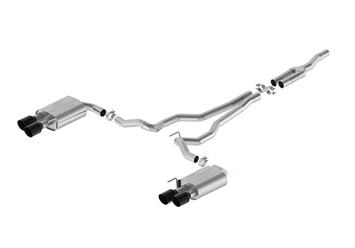Ford Racing 2024 Mustang 2.3L Extreme Active Cat-Back Exhaust System Black Tips