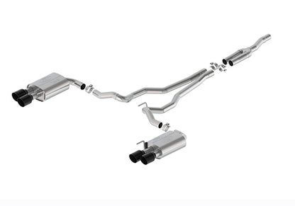 Ford Racing 2024 Mustang 2.3L Sport Non-Active Cat-Back Exhaust w/GT Valance - Black Tip