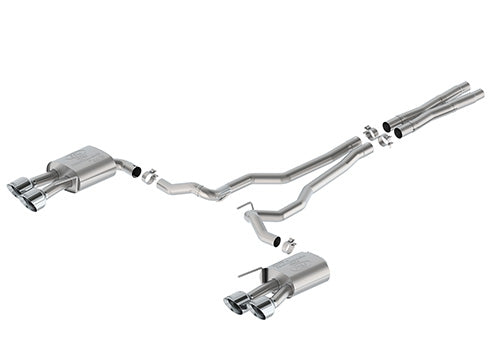 Ford Racing 2024 Mustang 5.0L Extreme Non-Active Cat-Back Exhaust w/Valance - Chrome Tip
