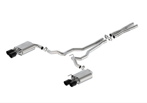 Ford Racing 2024 Mustang 5.0L Sport Active Cat-Back Exhaust - Black Tip