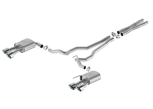 Ford Racing 2024 Mustang 5.0L Sport Non-Active Cat-Back Exhaust w/Valance - Chrome Tip