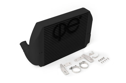 cp-e™ Ford Mustang EcoBoost 2.3L '15-, cp-e Core Front Mount Intercooler Kit / Full Cast Endtanks | Billet Mounts | Clamps | Dissipate l Stage 2