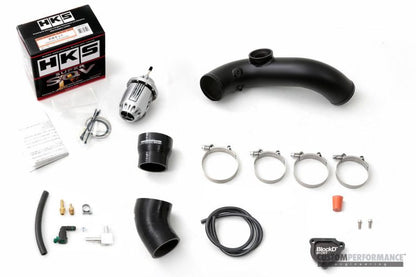 cp-e™ Ford EcoBoost Mustang '15-, cp-e Exhale BOV Kit for VTA / Hard Pipe to Throttle, HKS SSQV Flange - VALVE NOT INCLUDED l Uncoated