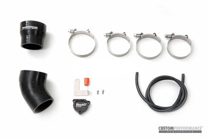 cp-e™ Ford EcoBoost Mustang '15- cp-e Exhale BOV Kit for VTA / Hard Pipe to Throttle, Tial Sport Flange Q - VALVE NOT INCLUDED | Uncoated