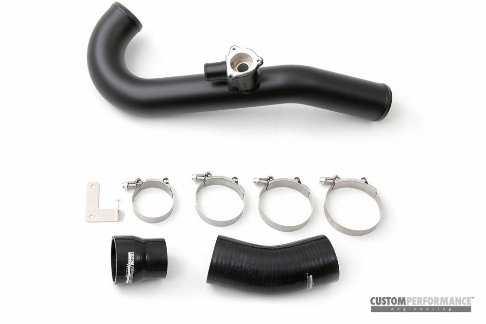 cp-e™ Ford Mustang EcoBoost 2.3L '15-, cp-e OEcharge Chargepipe / 2.50" Aluminum, Satin Black