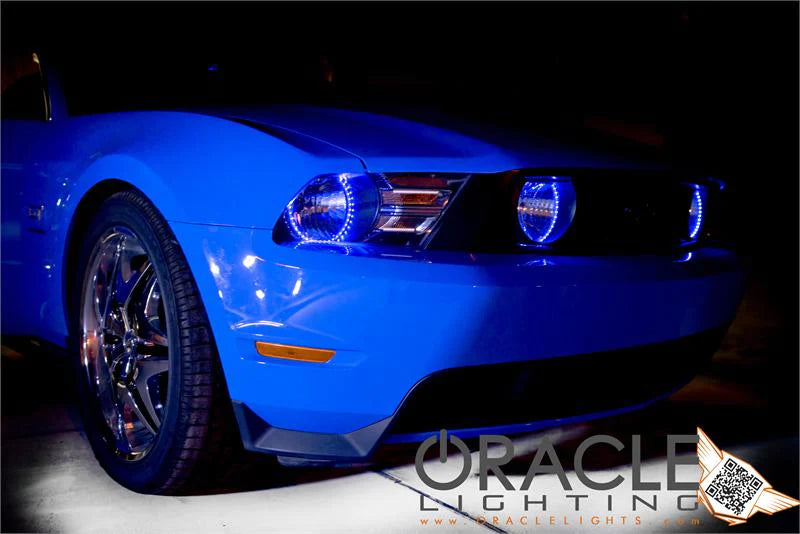 Oracle Ford Mustang 10-12 LED Halo Kit - Projector Headlights - Blue