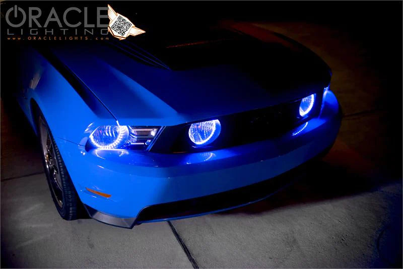 Oracle Ford Mustang 10-12 LED Halo Kit - Projector Headlights - Blue