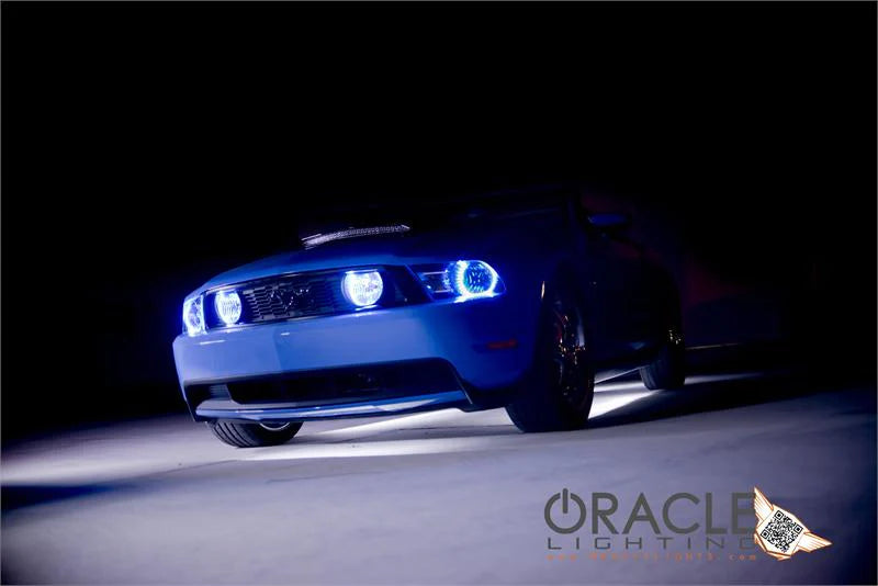 Oracle Ford Mustang 10-12 LED Halo Kit - Projector Headlights - Blue