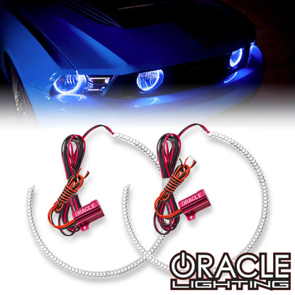 Oracle Ford Mustang 10-12 LED Halo Kit - Projector Headlights - Blue