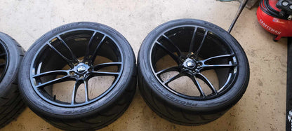 USED PARTS: P51 20" Gloss Black Wheels w/Toyo Proxes R888R