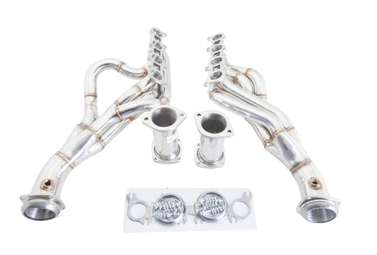 XForce Ford Mustang GT 2015- Stainless Steel 1"7/8 Header kit with High Flow Metallic Cats