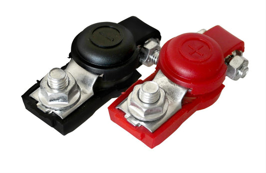 XS Power Batteries Battery Clamps, SAE Auto Fitment with Ring Terminal Connection, Insulated