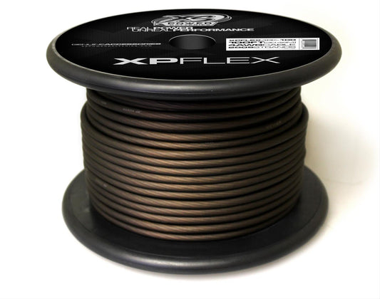 Cable XS Power Baterías 4 AWG, 2009 hilos, 10% OFC, 90% CCA, negro helado, carrete de 100'