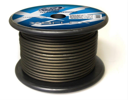 XS Power Batteries 8 AWG Cable, 100% Oxygen Free Tinned Copper, Iced Black, 250' Spool