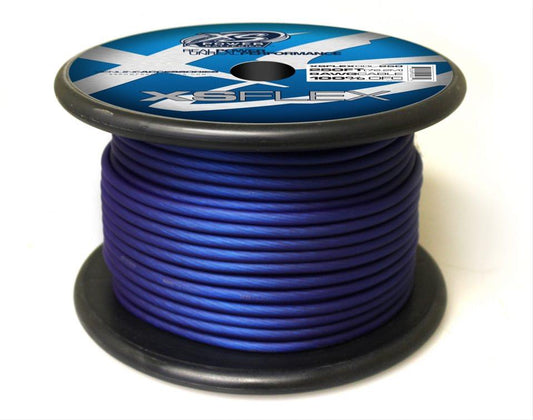 XS Power Batteries 8 AWG Cable, 100% Oxygen Free Tinned Copper, Iced Blue, 250' Spool