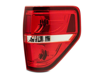 Luces traseras Raxiom 09-14 Ford F-150 Styleside - Carcasa cromada - Lente roja/transparente