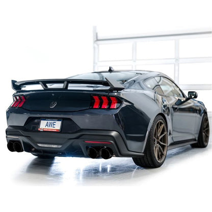 AWE 2024 Ford Mustang Dark Horse S650 RWD SwitchPath Catback Exhaust w/ Quad Diamond Black Tips