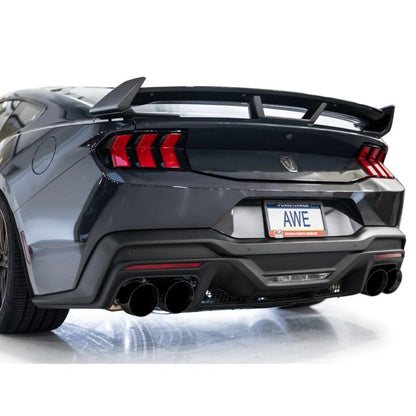 AWE 2024 Ford Mustang Dark Horse S650 RWD SwitchPath Catback Exhaust w/ Quad Diamond Black Tips