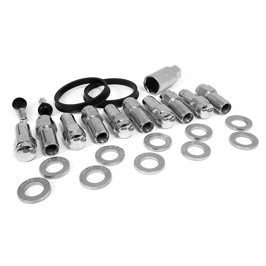 Race Star 1/2in Ford Open End Deluxe Lug Kit (Off Set Washers) - 10 PK