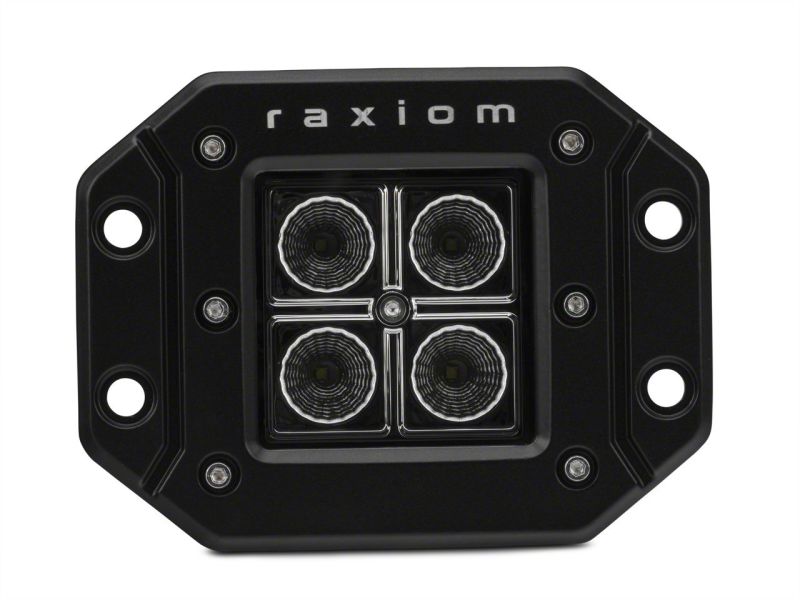 Raxiom 3-In Flush Mount 4-LED Off Road Light Flood Beam Universal (Some Adaptation May Be Required)
