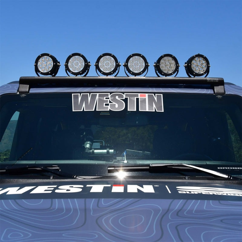 Westin 21-23 Ford Bronco (Excl. Bronco Sport) XTS Soporte de luz superior - Tex. Blk