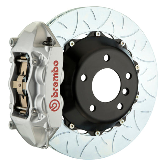 Brembo 15-23 Mustang GT/V6/EcoBoost Rear GT BBK 4 Piston Cast 380x28 2pc Rotor Slotted Type3-Silver