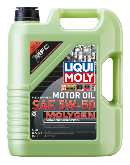 LIQUI MOLY 5L Molygen New Generation Motor Oil SAE 5W50