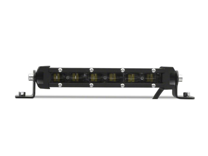 Barra de luz LED Raxiom de 8 pulgadas, súper delgada, de una hilera, puntual/haz extendido UNIV (se requiere alguna adaptación)