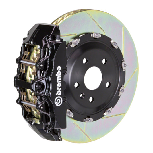 Brembo 15-23 Mustang GT/V6/EcoBoost Front GT BBK 6 Piston Cast 380x34 2pc Rotor Slotted Type1-Black