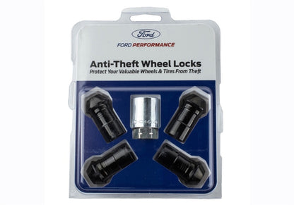 Ford Racing M14 x 1.5 Black Security Lug Nut Kit - Set of 4