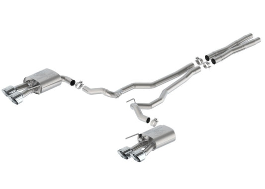 Ford Racing 2024 Mustang 5.0L Sport Cat-Back Exhaust W/Valance - Chrome Tips