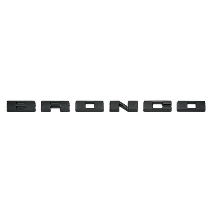 Kit de superposición de letras para parrilla Ford Racing 2021+ Bronco - Negro